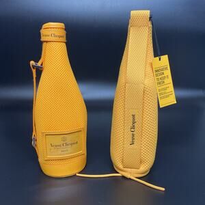 NEW (2) Veuve Clicquot Insulated Ice Bottle Jacket Orange Champagne Brut 750 ml